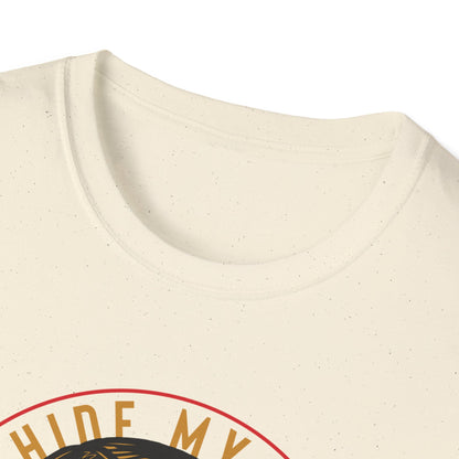 Unique 'Can't Hide My Sadness' T-Shirt - Sad People Club Emo Pop Art Tee with Crying Girl & Broken Heart Shades