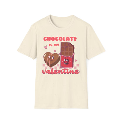 Charming 'Chocolate Is My Valentine' T-Shirt | Funny Retro Candy Lover Tee for Valentine's Day | Sweet Gift!