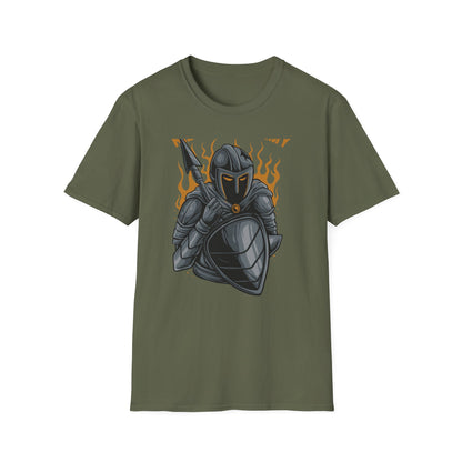 Fierce Armored Warrior T-Shirt - Epic 'Kill Your Enemy' Design for Gamers & Strength Enthusiasts. Unleash Your Power!