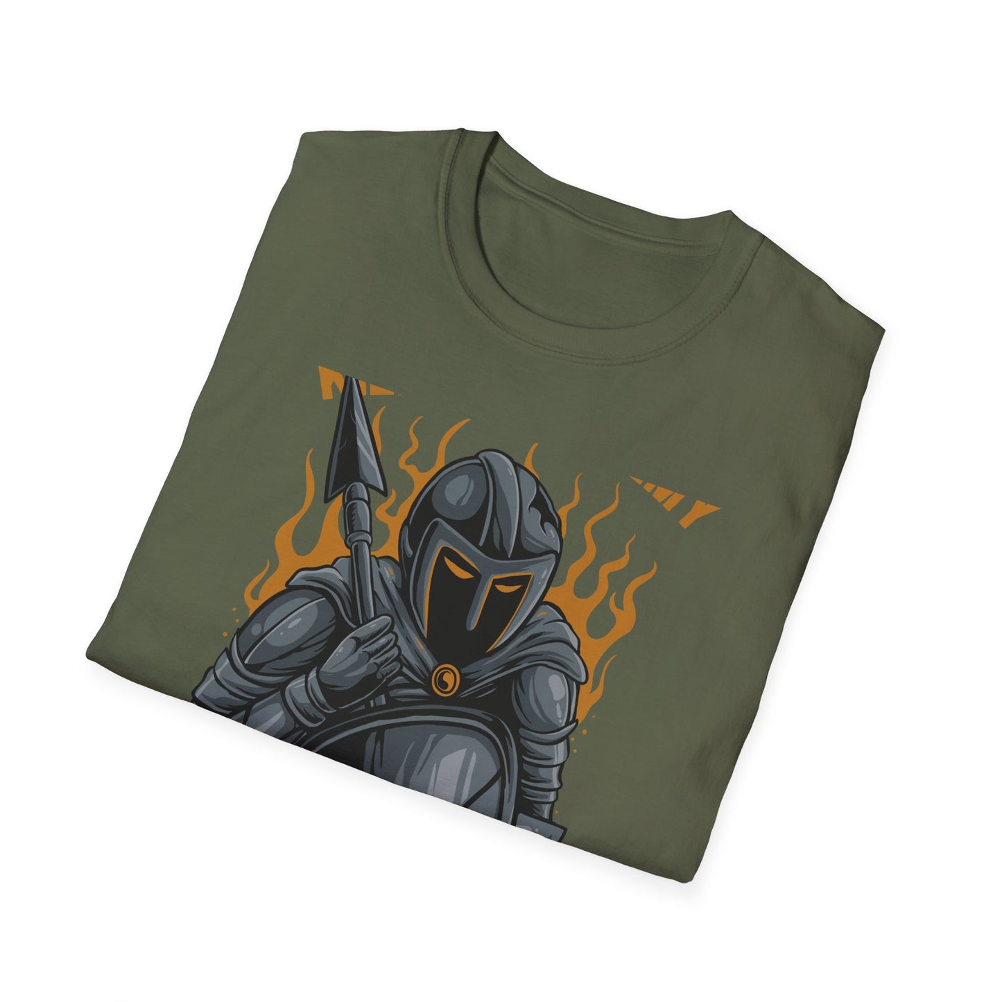 Fierce Armored Warrior T-Shirt - Epic 'Kill Your Enemy' Design for Gamers & Strength Enthusiasts. Unleash Your Power!