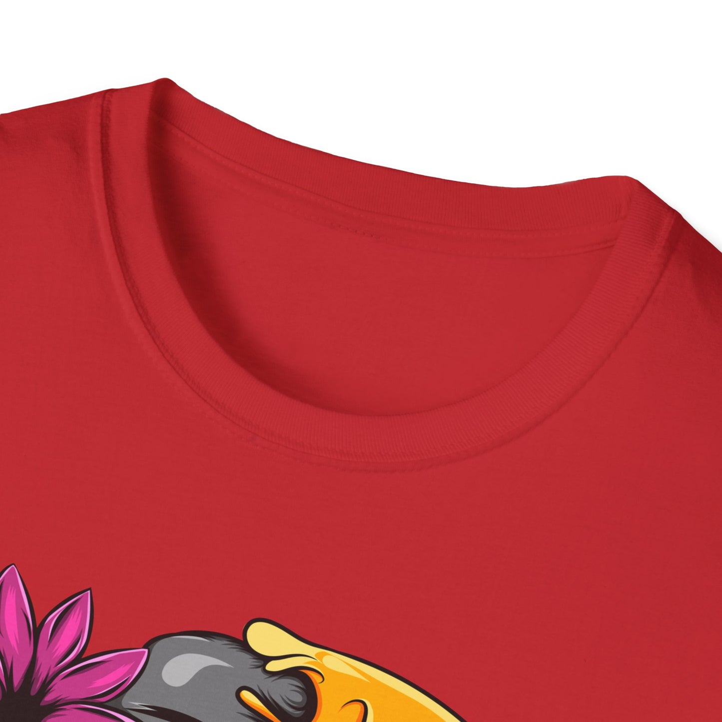 Striking Melting Emoji Skull T-Shirt – Unique Duality Graphic Tee for Edgy, Alternative & Goth Styles