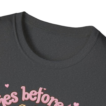Cute 'Fries Before Guys' T-Shirt | Adorable Pink French Fry Lover Tee | Funny Foodie Graphic Top for Women & Teens