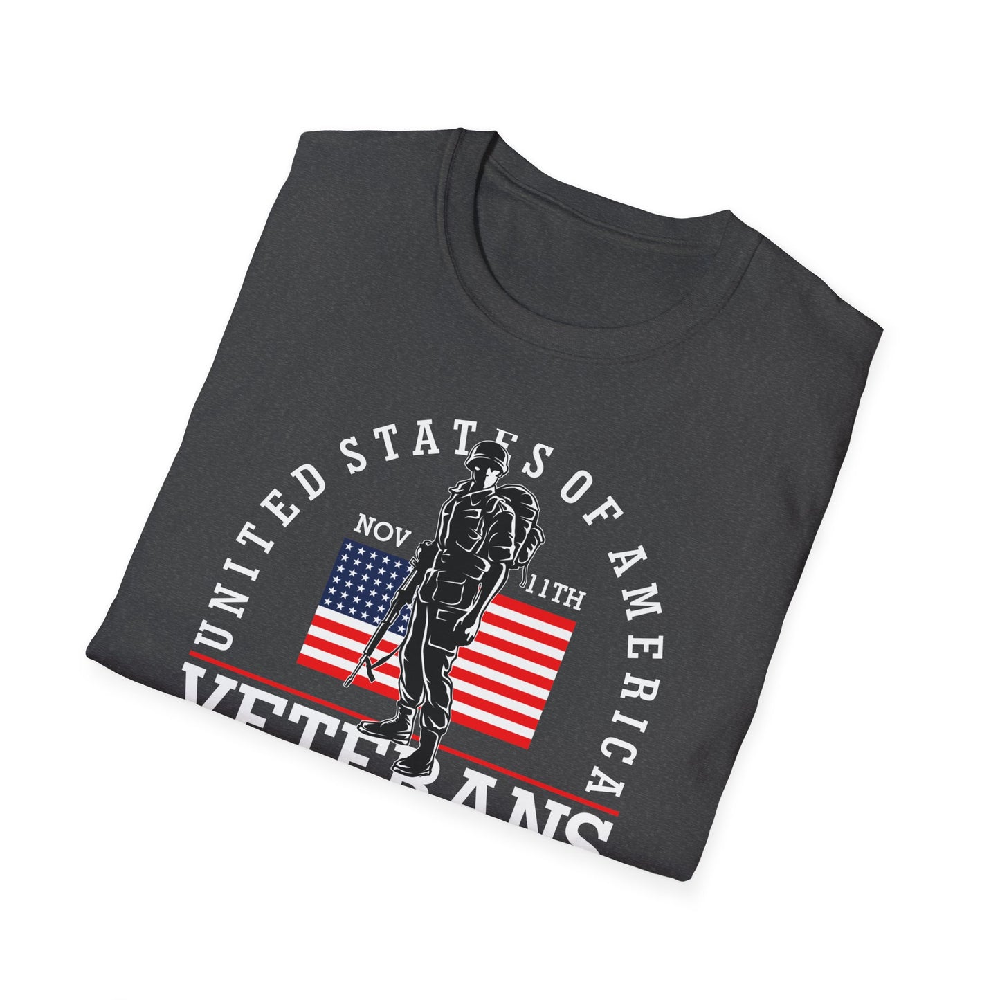 Iconic US Soldier & American Flag T-Shirt | Veterans Day Tribute Tee for Military Heroes & Patriots