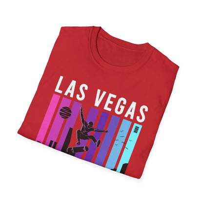 Epic Skateboarder City Sunset T-Shirt - Vibrant Urban Skate Streetwear Tee for Dynamic Style & Skater Enthusiasts