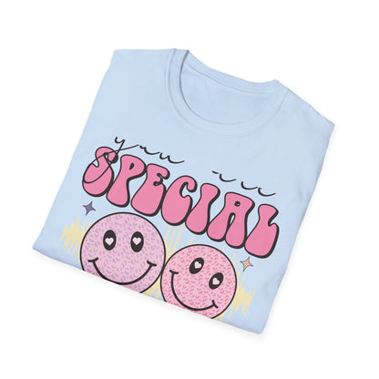 Groovy 'You Are Special To Me' T-Shirt | Retro Smiley Heart Eyes Tee | Unique Appreciation Gift for Loved Ones