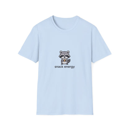 Snack Energy Raccoon T-Shirt | Adorable Trash Panda Cracker Tee | Funny Animal Lover & Foodie Gift | Premium Graphic Shirt