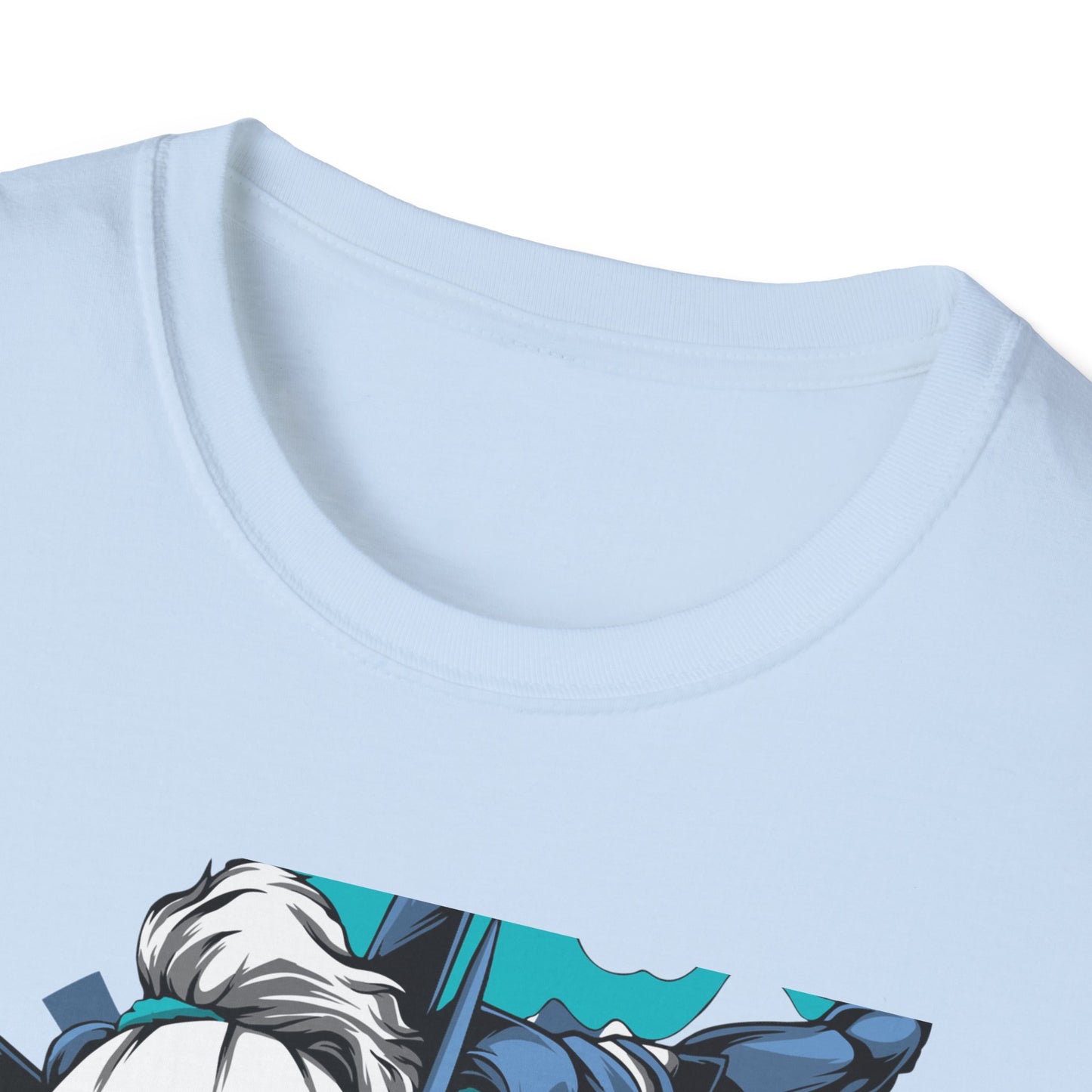 Epic Cybernetic Warrior Anime T-Shirt | Dynamic Futuristic Hero Manga Tee for Gamers & Sci-Fi Fans