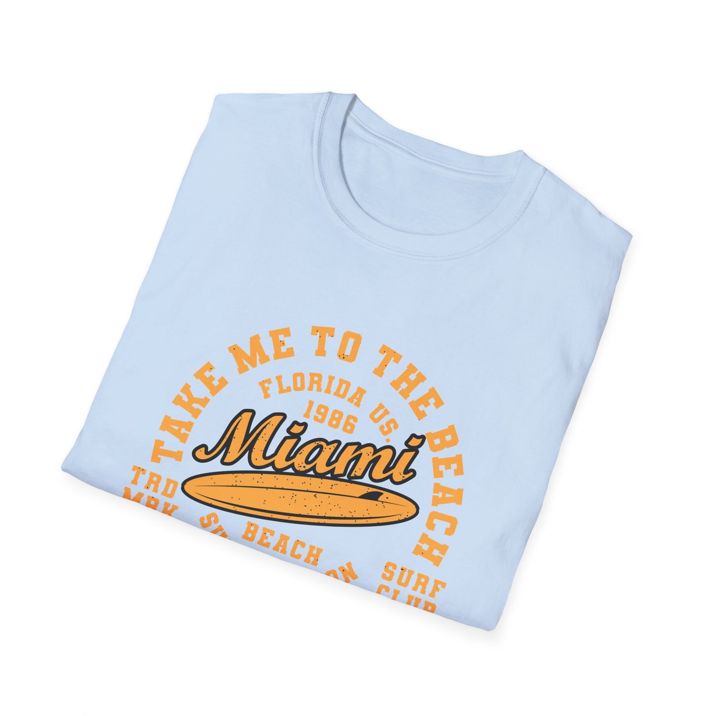 Awesome Vintage Miami Beach Surf Club T-Shirt | Florida US 1986 Summer Vacation Tee | Trendy Coastal Lifestyle Apparel