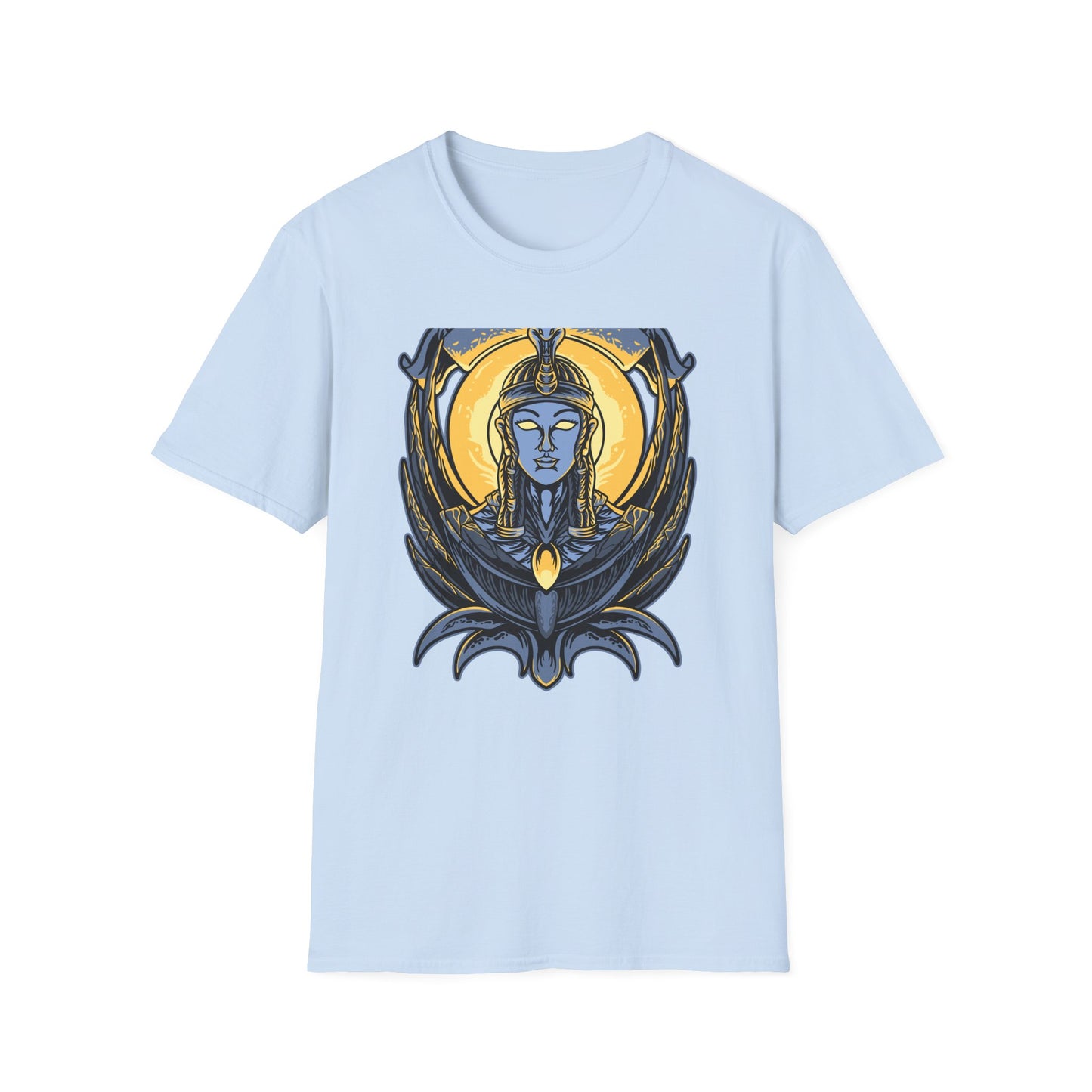 Stunning Egyptian Goddess T-Shirt | Mystic Cobra Queen Design Tee with Ancient Aura & Glowing Eyes for History Buffs