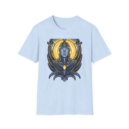 Stunning Egyptian Goddess T-Shirt | Mystic Cobra Queen Design Tee with Ancient Aura & Glowing Eyes for History Buffs