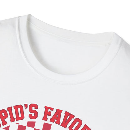 Adorable Cupid's Favorite Teacher T-Shirt - Sweet Valentine's Day Gift for Educators | Retro Heart Love Tee