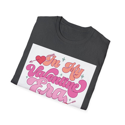 Adorable "In My Valentine Era" T-Shirt | Retro Groovy Love Heart Tee for Women & Girls | Trendy Valentine's Day Gift