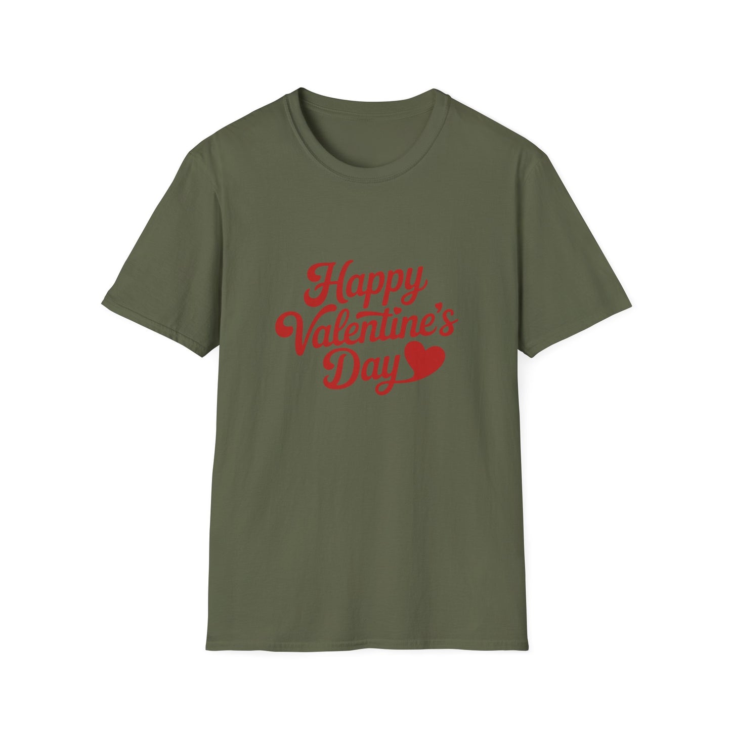 Sweet Happy Valentine's Day T-Shirt | Romantic Heart Script Tee for Couples & Loved Ones | Perfect Love Gift