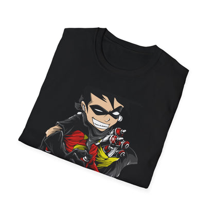 Dynamic Street Art Rebel T-Shirt | Urban Graffiti Artist Tee | Bold Comic Style Graphic Apparel