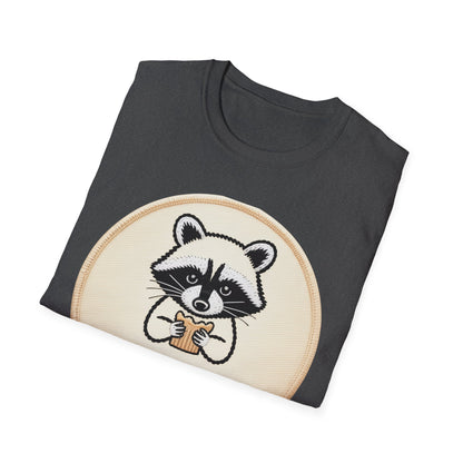 Hilarious Raccoon Snack Break Forever T-Shirt - Cute Foodie Animal Lover Tee | Trendy & Comfy Graphic Top