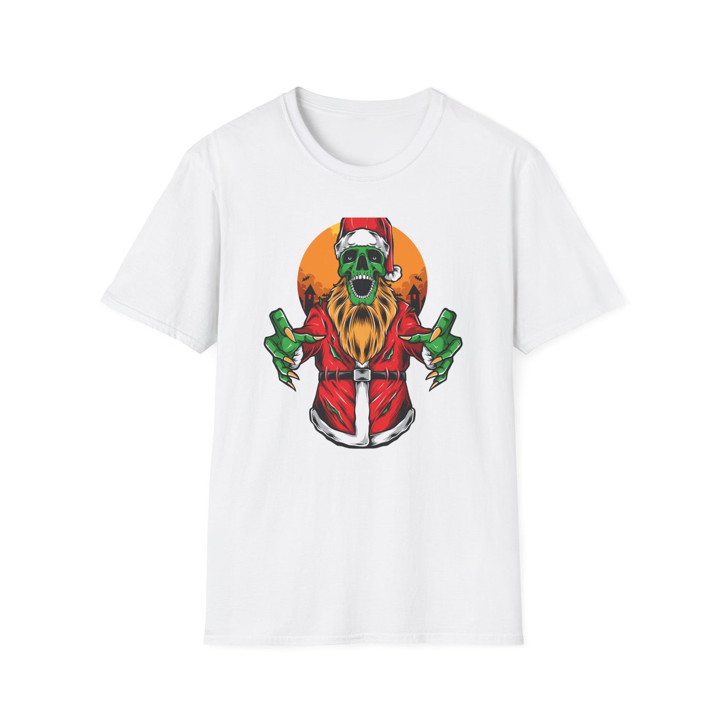 Creepy Zombie Santa T-Shirt | Spooky Christmas Horror Tee | Unique Gothic Holiday Gift | Macabre Xmas Top
