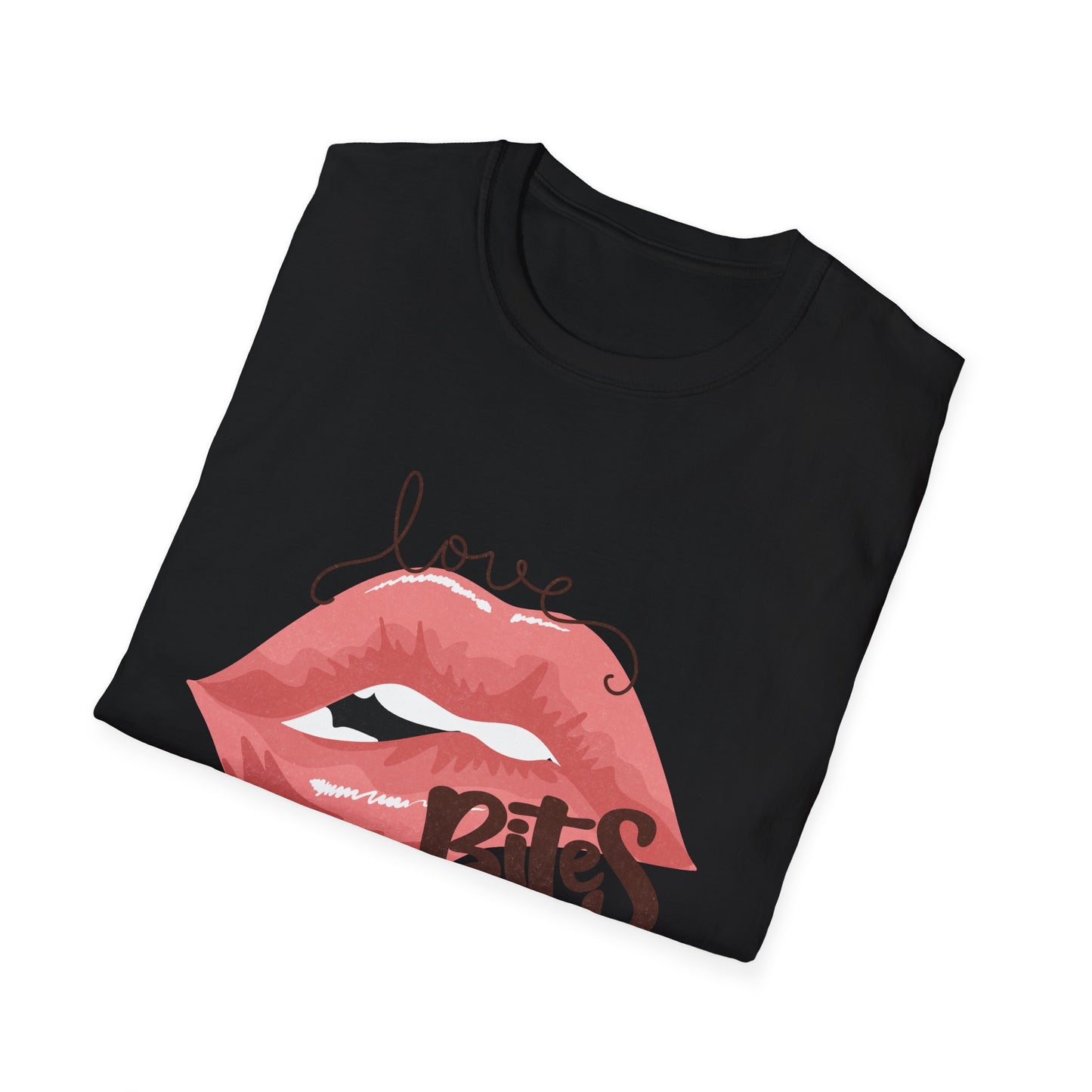 Irresistible Love Bites Lips T-Shirt | Trendy Women's Graphic Tee | Fierce & Chic Statement Top for Her