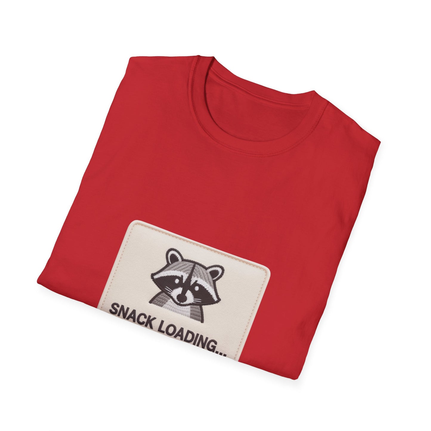 Awesome 'Snack Loading' Raccoon T-Shirt - Funny Animal Humor Tee for Foodies, Gamers & Hungry Souls!