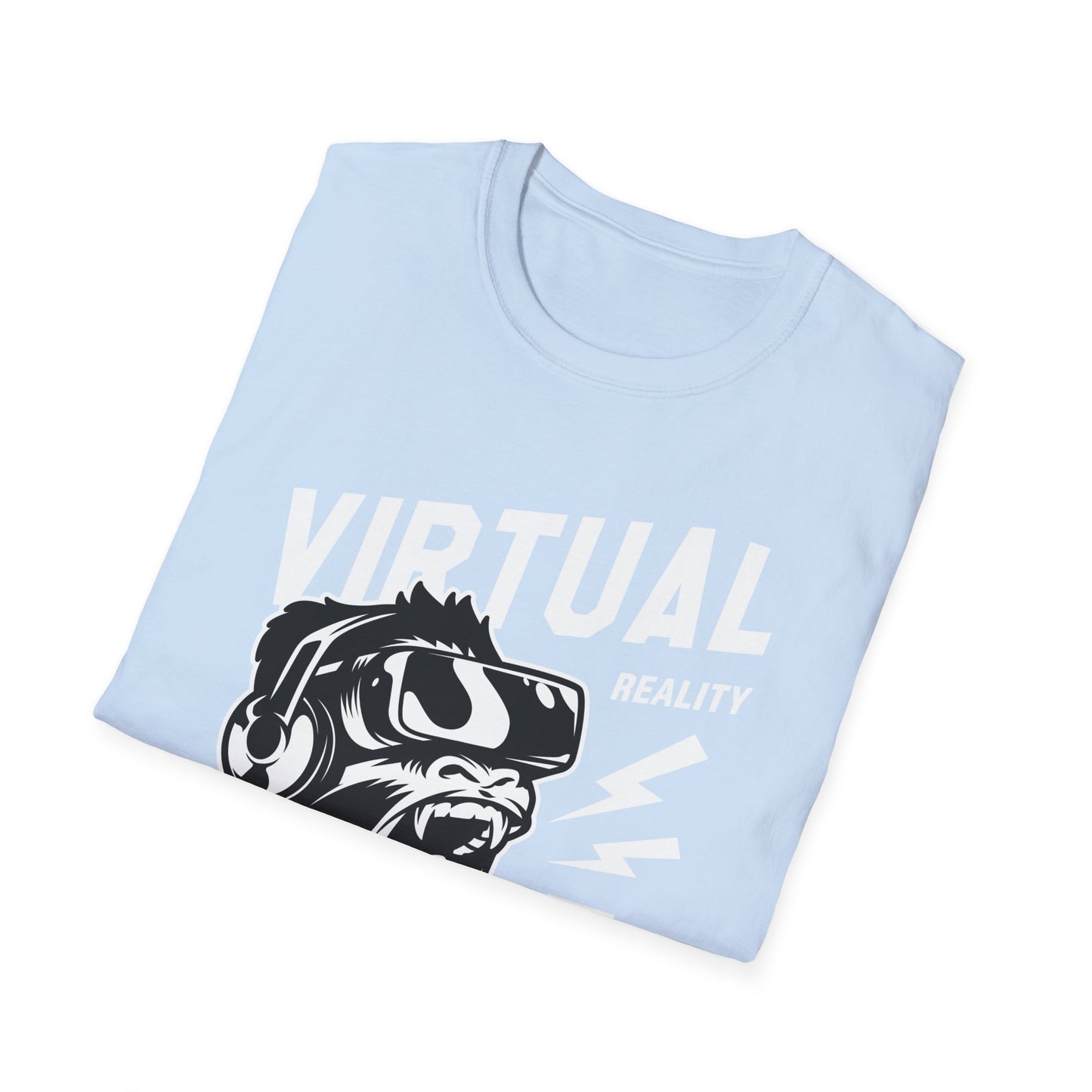 Roaring VR Gorilla T-Shirt - Epic Gamer Ape Headset Tee | Primal Virtual Reality Tech Apparel