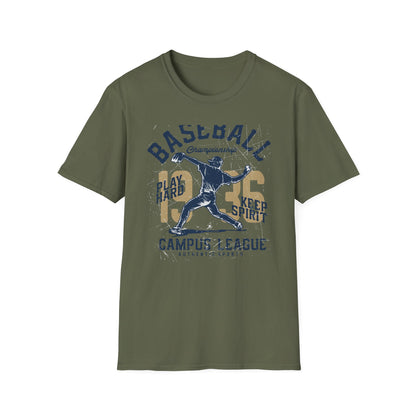 Epic Vintage 1935 Baseball Championship T-Shirt | Authentic Pitcher & Campus League Sports Fan Tee