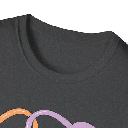 Inspiring 'Be You Not Them' T-Shirt | Retro Heart Self-Love Tee for Women & Teens | Empowering Groovy Style