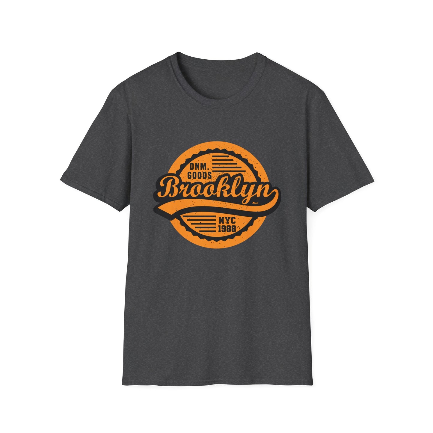 Authentic Brooklyn NYC 1988 Vintage Denim Goods T-Shirt - Urban Street Style Graphic Tee for Men & Women