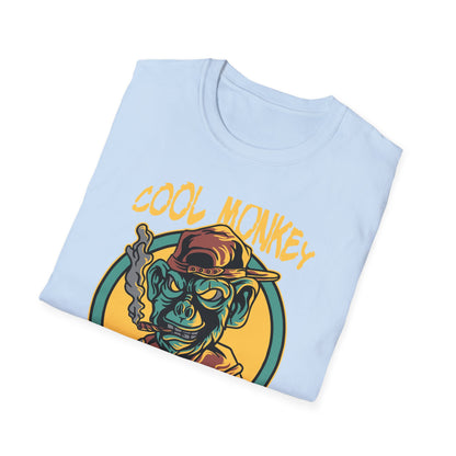 Awesome Cool Monkey T-Shirt | Edgy Streetwear Graphic Tee | Unique Urban Animal Print for Men & Women