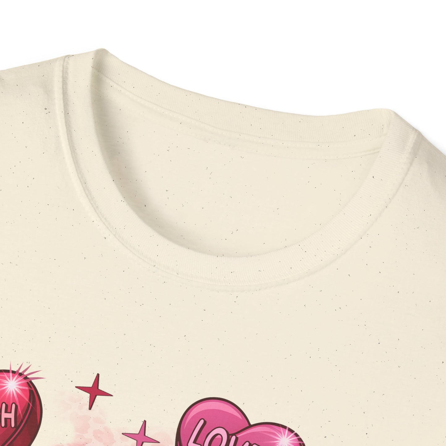 Vibrant 'You Are' Empowering T-Shirt | Self-Love Conversation Hearts & Leopard Print Tee for Women & Girls | Positive Affirmation Gift