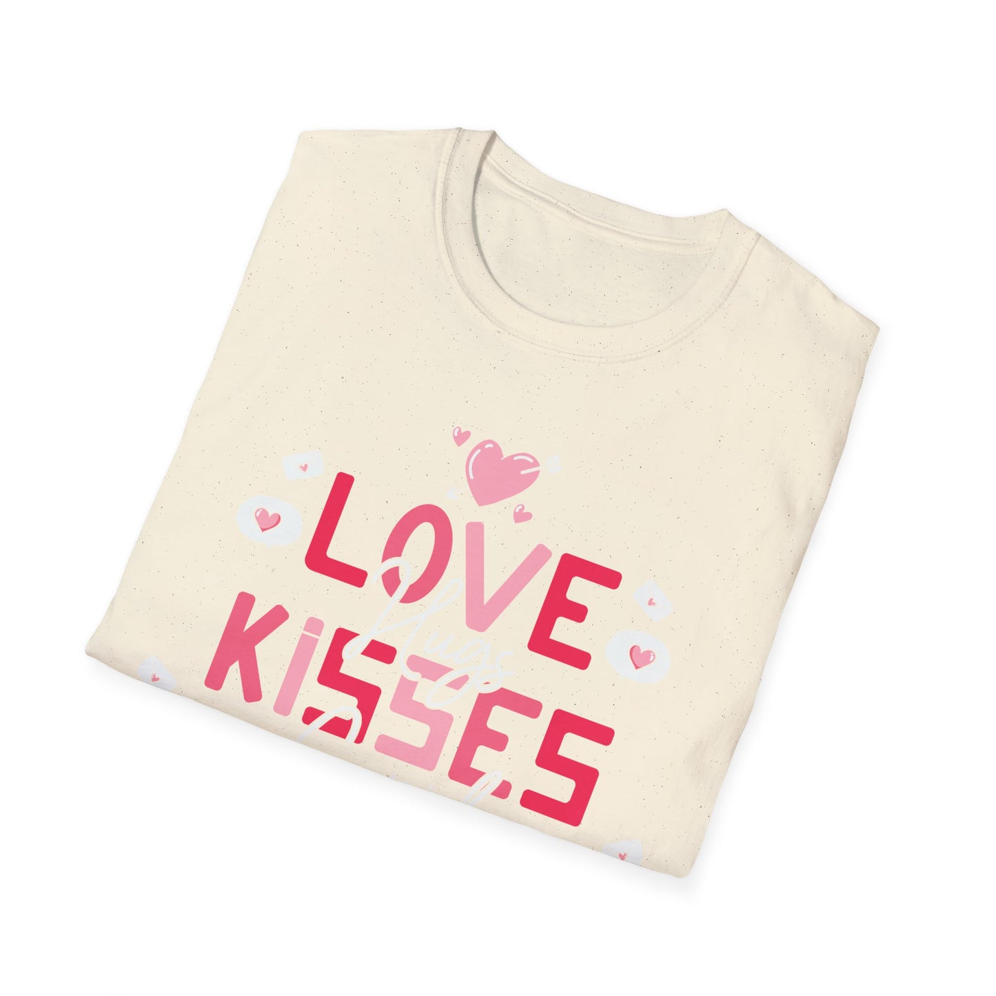 Adorable Valentine's Day T-Shirt: Love Kisses Be Mine | Romantic Cupid Heart Tee for Couples & Sweet Gifts