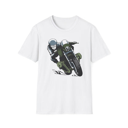 Epic Cafe Racer Motorcycle Rider T-Shirt - Thrilling Vintage Biker Tee for Adrenaline Junkies & Road Trip Lovers