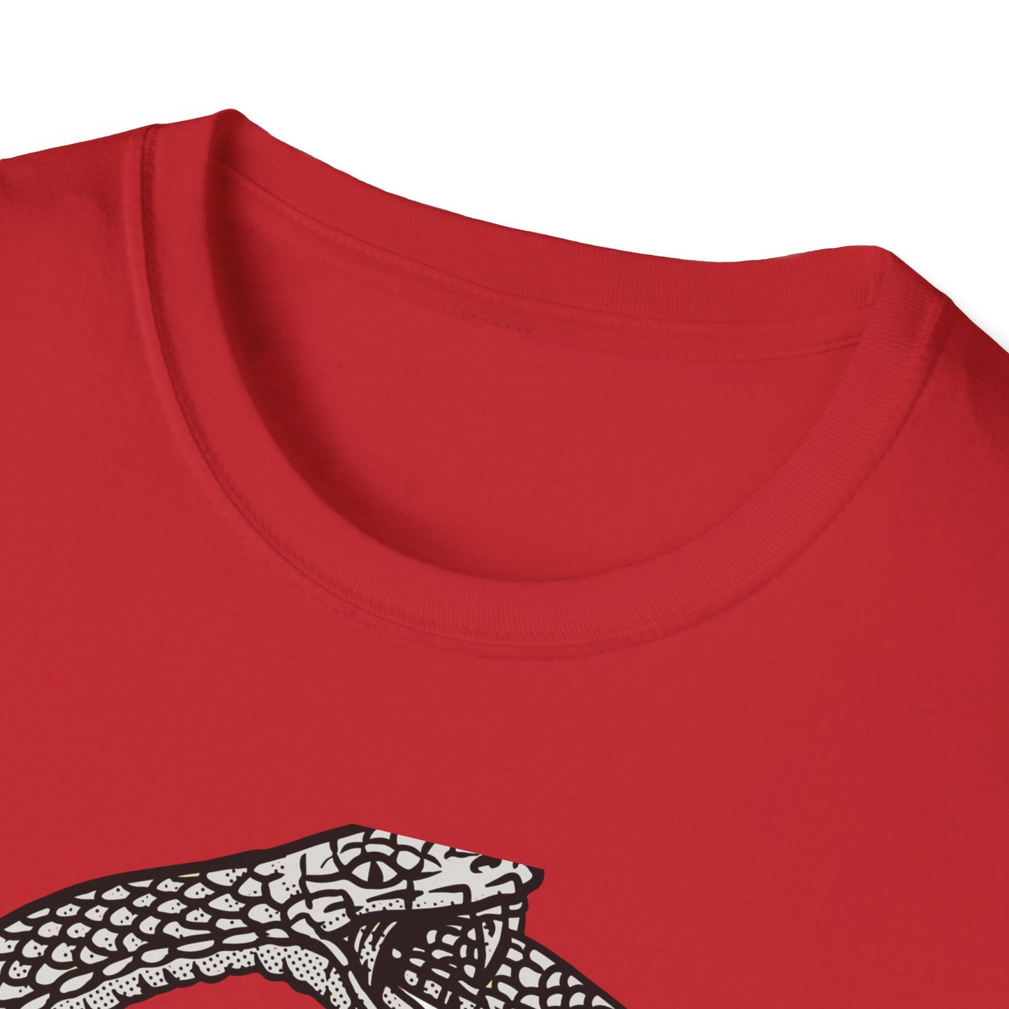 Mystical Ouroboros Serpent T-Shirt with Alchemical Leviathan Cross & Pillars - Esoteric Wisdom Tee