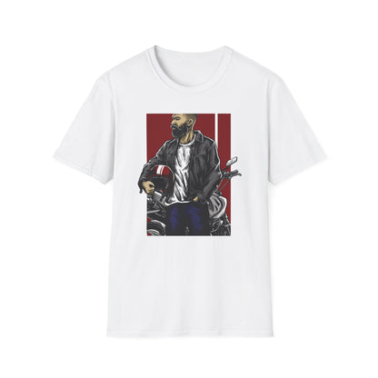 Epic Bearded Biker T-Shirt for Men | Stylish Motorcycle Rider Tee | Cafe Racer Lifestyle | Ultimate Freedom Ride Apparel Gift