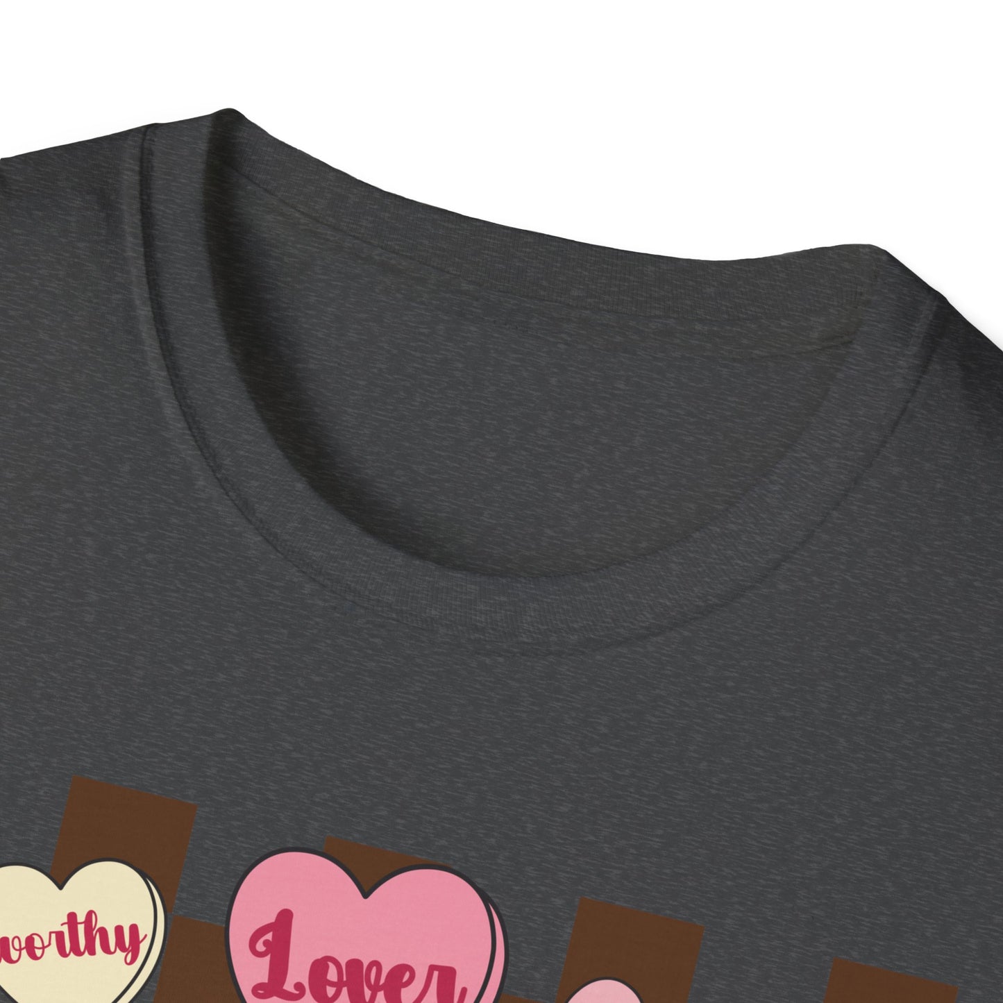 Empowering 'You Are' Positive Affirmation T-Shirt - Retro Candy Heart Self-Love Tee for Women & Teens - Ultimate Confidence Booster Gift
