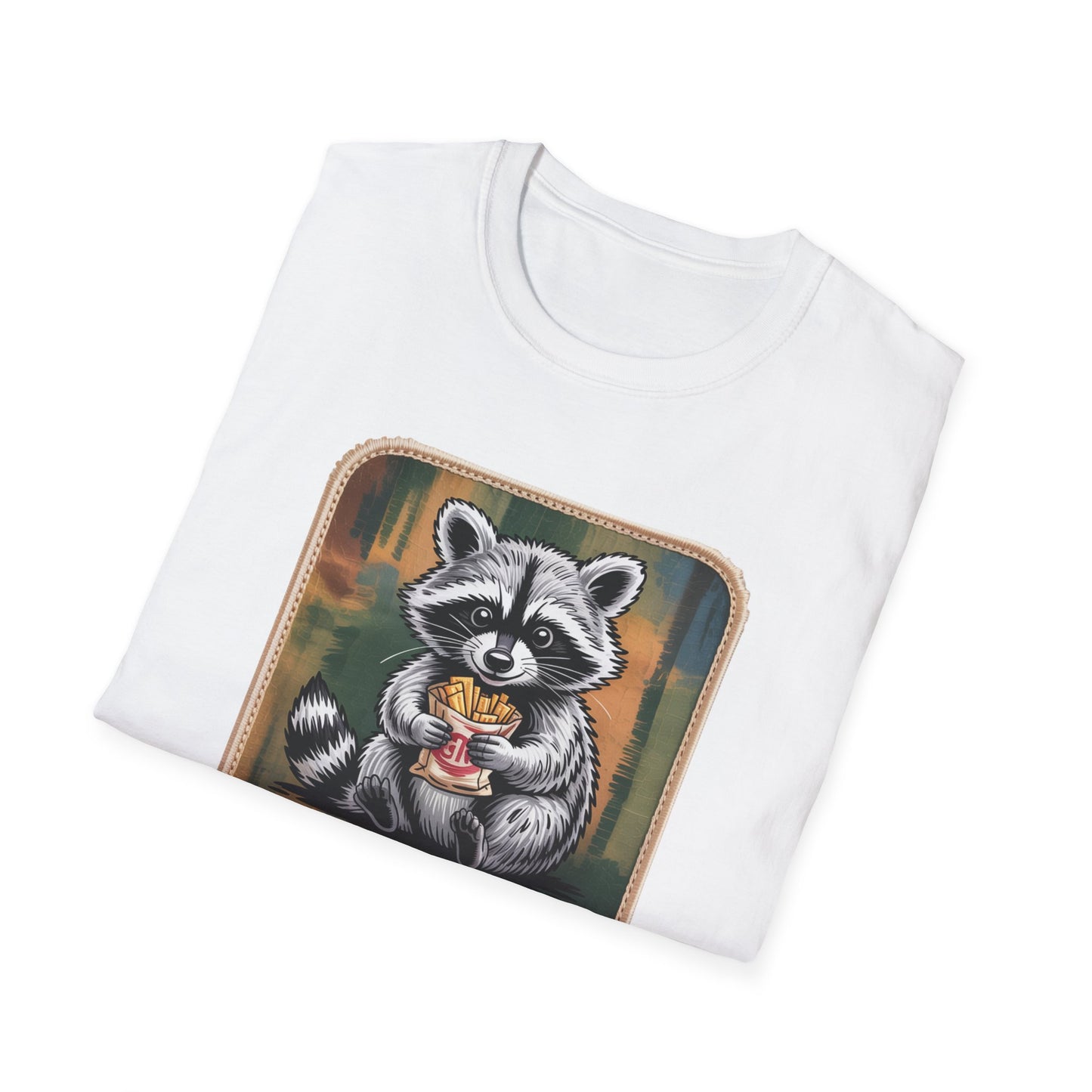 Hilarious Raccoon Snacks Before Tasks T-Shirt | Adorable Animal Lover Gift | Cozy Funny Graphic Tee
