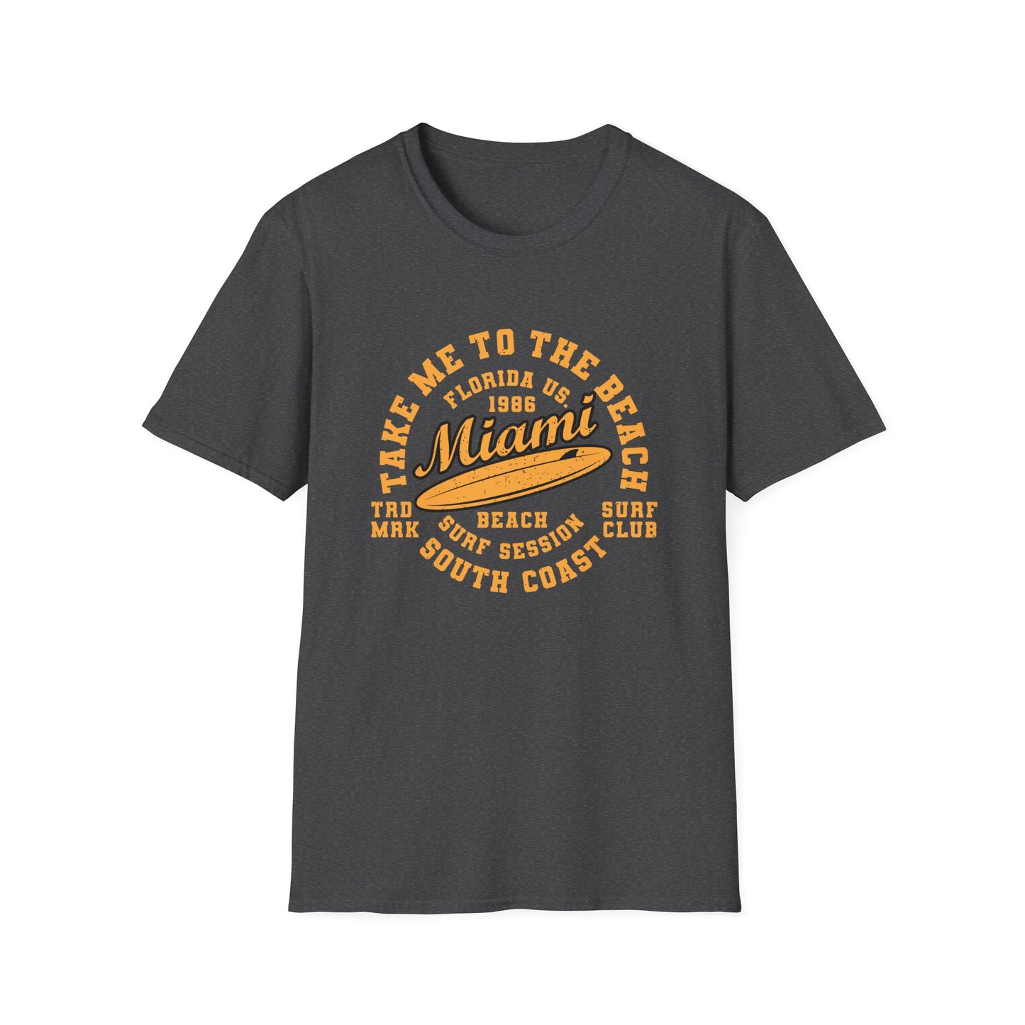 Awesome Vintage Miami Beach Surf Club T-Shirt | Florida US 1986 Summer Vacation Tee | Trendy Coastal Lifestyle Apparel
