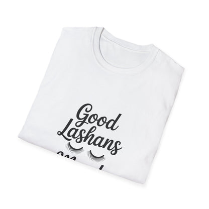 Good Lashes Mood T-Shirt | Chic Eyelash Lover Tee | Perfect Lash Tech Gift | Trendy Beauty Enthusiast & Makeup Artist Top