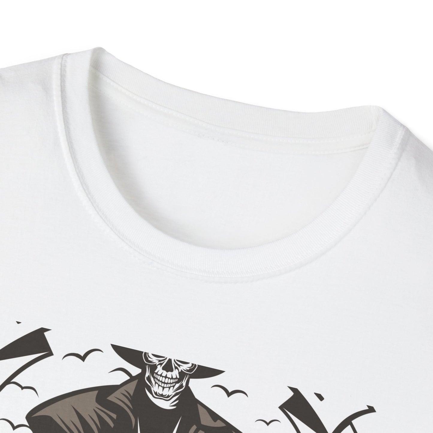 Legendary Wild West Skeleton Cowboy T-Shirt - Iconic American Legend & Vintage Outlaw Rider Tee for Men, Epic Western Culture Fan Gift