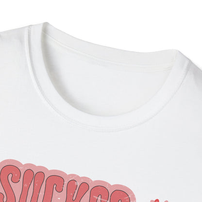 Sweet Sucker For You T-Shirt | Retro Checkered Heart Lollipops | Valentine's Day Love Gift | Adorable & Trendy Romantic Tee