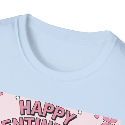 Groovy Valentine's Day Flowers T-Shirt | Charming Retro Love Bouquet Graphic Tee | Sweet Heart & Letter Gift for Her