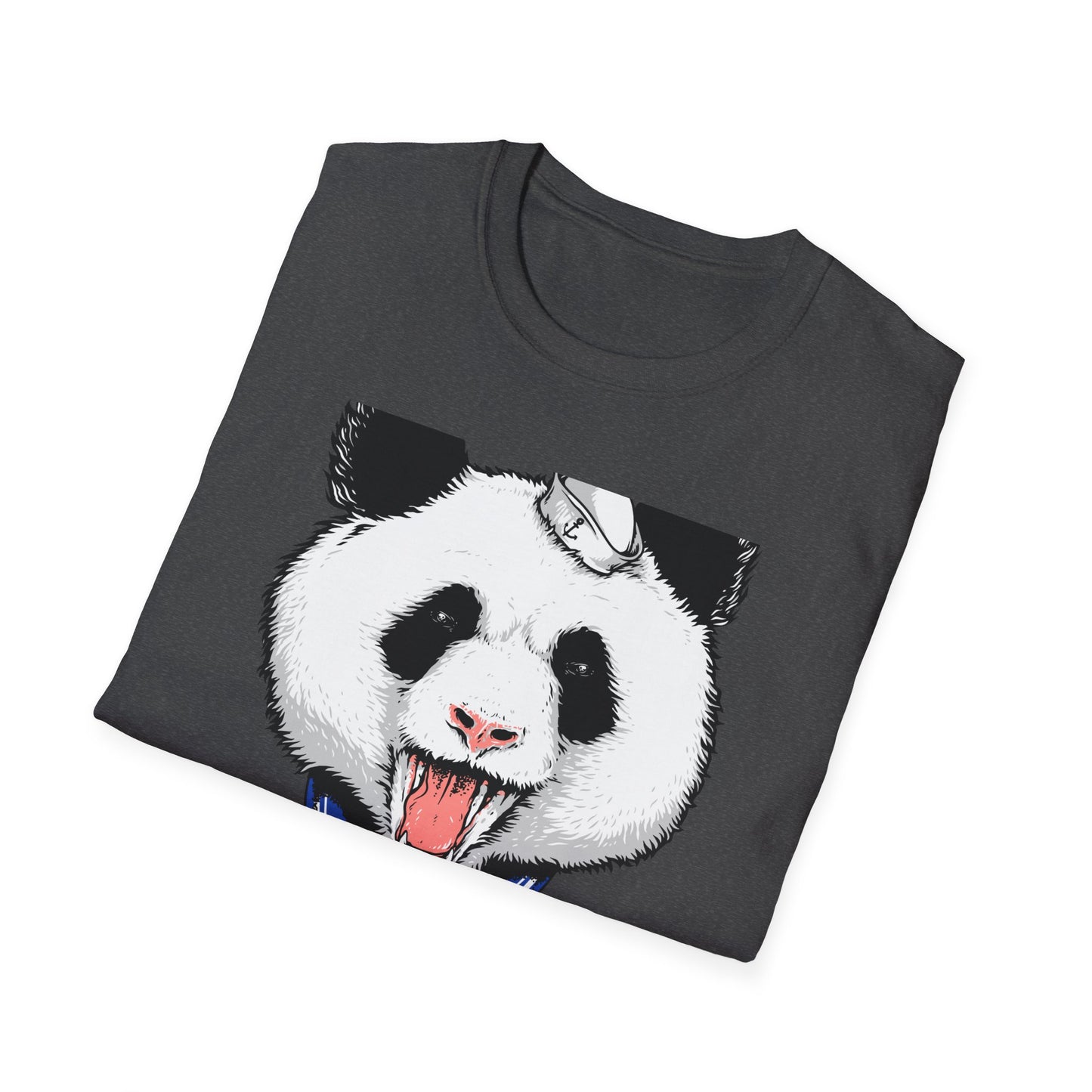 Fierce Sailor Panda T-Shirt | Unique Nautical Roaring Animal Graphic Tee for Bold Style