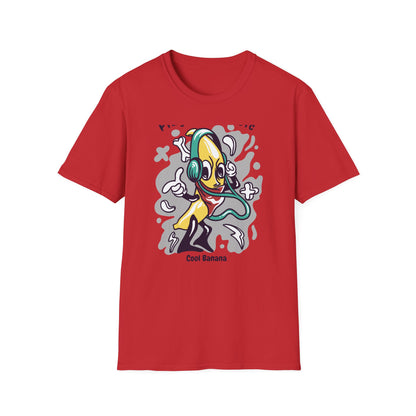 Epic Play Your Music Cool Banana T-Shirt | Retro Cartoon DJ Tee for Music Lovers | Vibrant & Unique Graphic Apparel