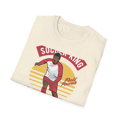 Epic Soccer King T-Shirt - Vintage Football Player Tee for Men & Fans - "Play The Game" Power Design