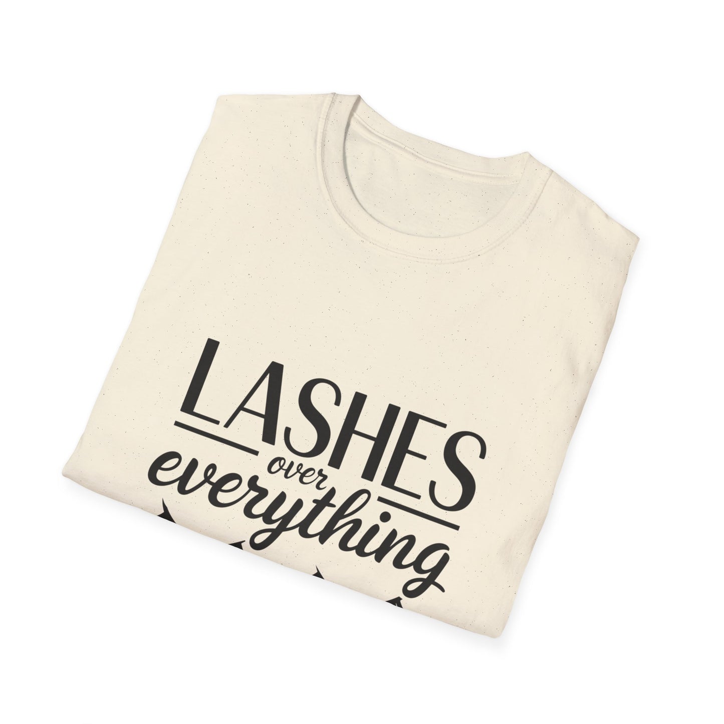 LASH Over Everything T-Shirt | Stunning Eyelash Lover Tee for Makeup Artists & Glam Queens