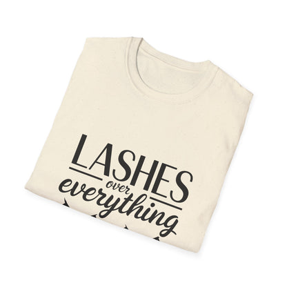 LASH Over Everything T-Shirt | Stunning Eyelash Lover Tee for Makeup Artists & Glam Queens