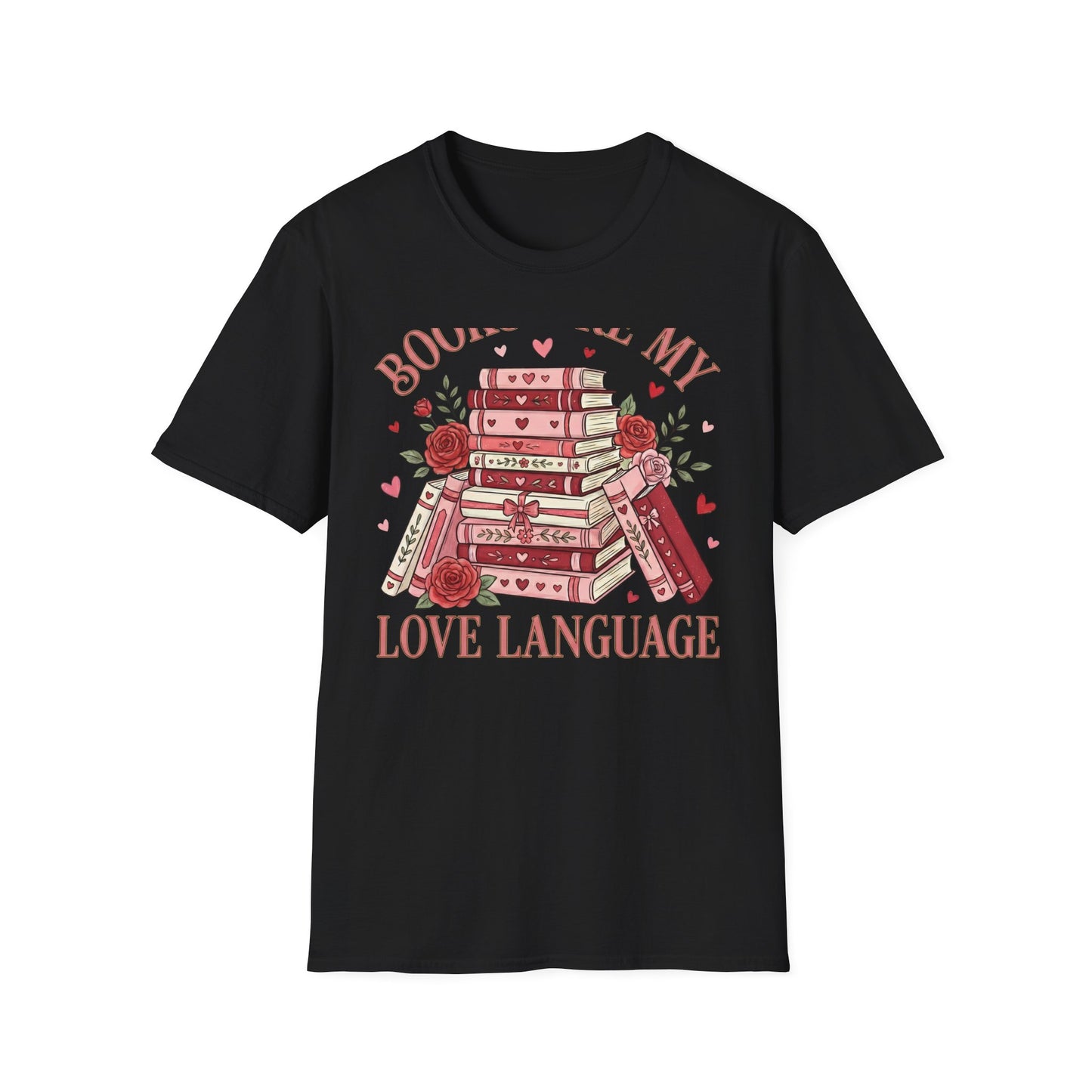 Charming Books Are My Love Language T-Shirt | Cozy Reader & Librarian Gift | Aesthetic Book Lover Tee