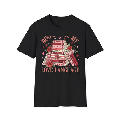 Charming Books Are My Love Language T-Shirt | Cozy Reader & Librarian Gift | Aesthetic Book Lover Tee
