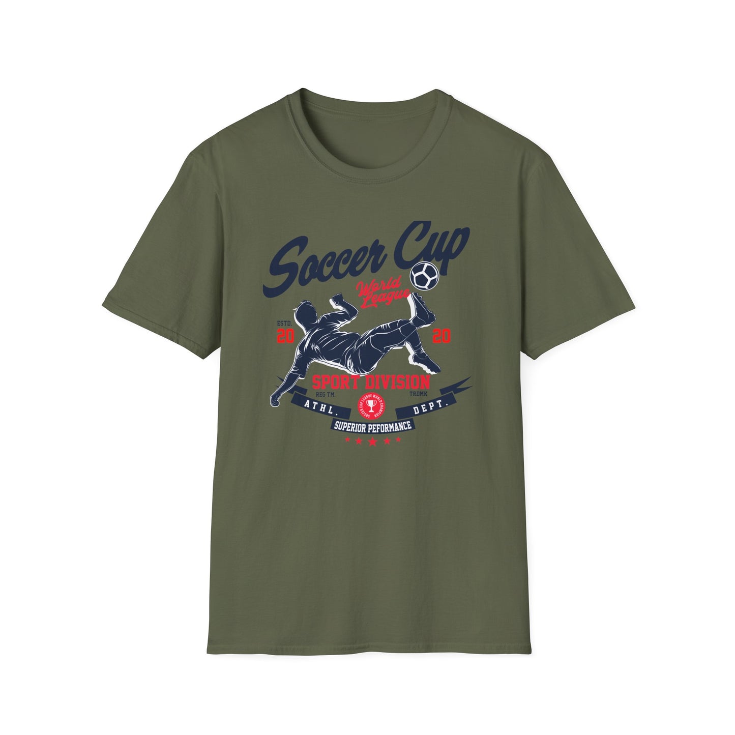 Dynamic Soccer Cup World League T-Shirt - Ultimate Sport Division Athletic Tee for Football Fans & Superior Performance