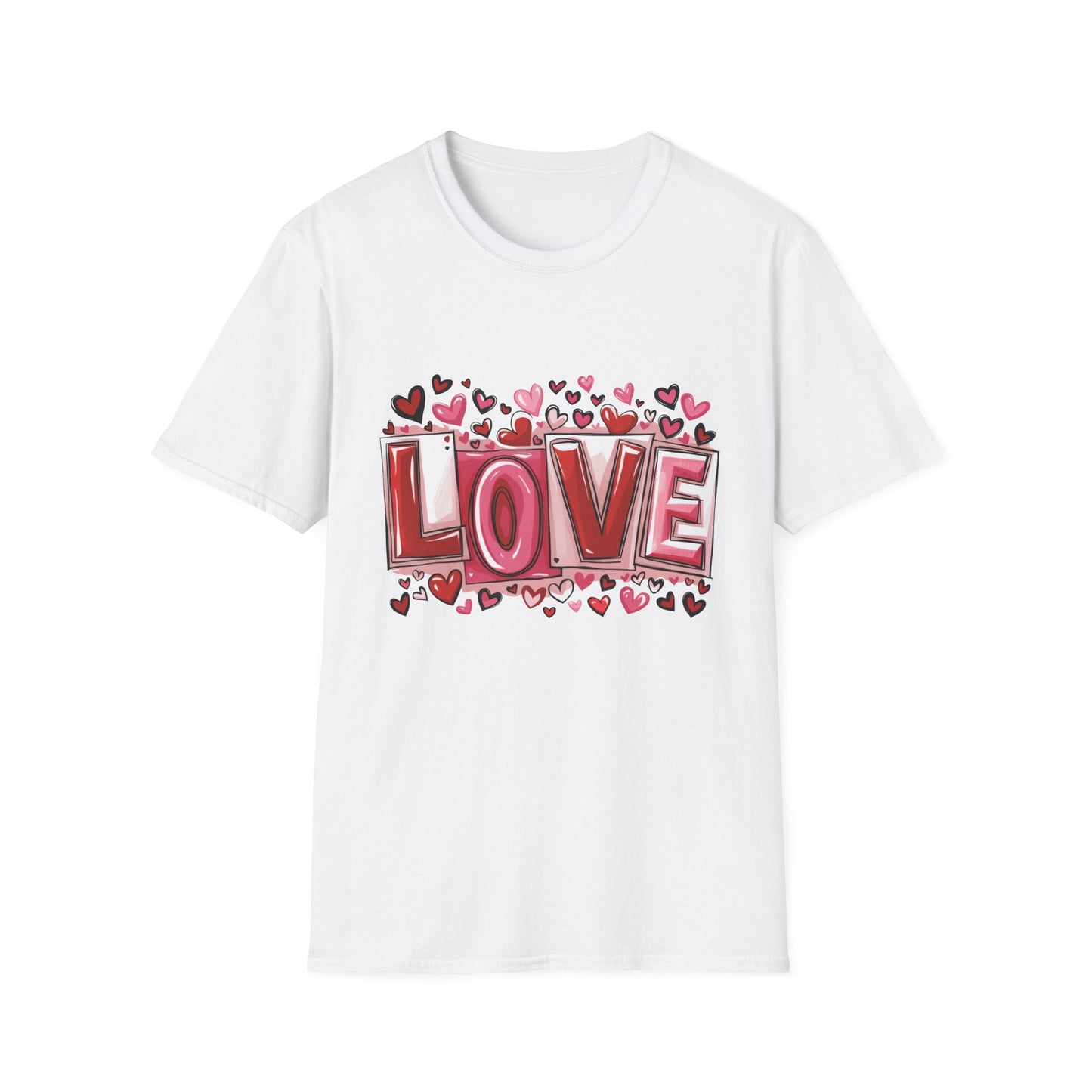 Charming LOVE Hearts T-Shirt | Perfect Valentine's Day & Anniversary Gift | Express Your Love Sweet Design Tee