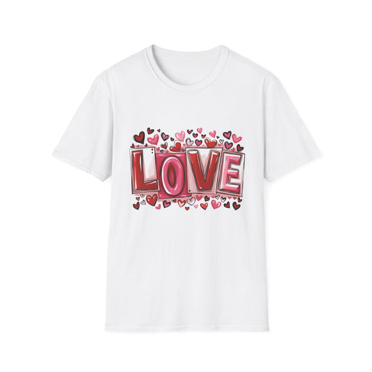 Charming LOVE Hearts T-Shirt | Perfect Valentine's Day & Anniversary Gift | Express Your Love Sweet Design Tee