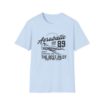 Epic Aerobatic 89 T-Shirt for Pilots & Aviation Fans | Vintage Warhawk 'Born to Fly' Air Show Tee